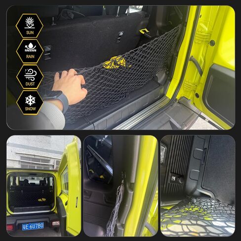 Rear Trunk Organizer Cargo Net Suitable for Suzuki Jimny 2019 2020 2021 2022 2023 2024 2025 JB64 JB74W Envelope Style Rear Trunk Mesh Cargo Storage Net Bag in Saudi Arabia