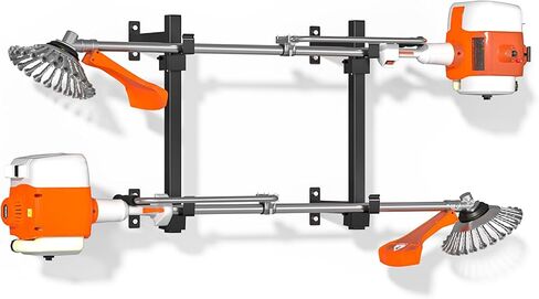 Weed Eater Rack for Enclosed Trailer,4 Place Landscape Trimmer Racks,Weedeater Rack for Walls,Weed Wacker Holder for Lawn Equipment, for Enclosed Trailers,Garage (4 Place) in Saudi Arabia
