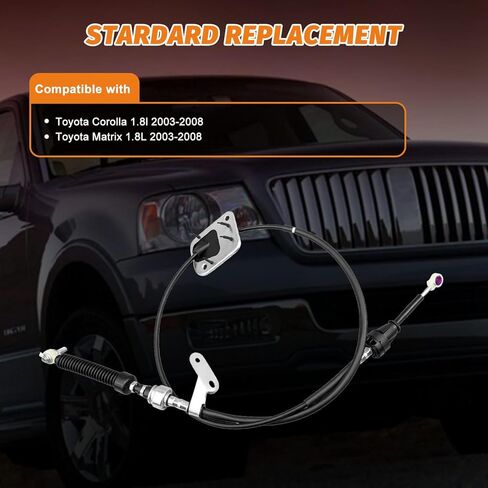 33820-02370 Transmission Shift Cable Compatible with Toyota Corolla 1.8L 2003-2008,For Toyota Matrix 1.8L 2003-2008,Auto Trans Shifter Control Lever Cable Replace 33820-01050 in Saudi Arabia