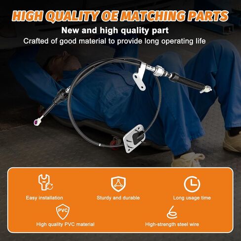33820-02370 Transmission Shift Cable Compatible with Toyota Corolla 1.8L 2003-2008,For Toyota Matrix 1.8L 2003-2008,Auto Trans Shifter Control Lever Cable Replace 33820-01050 in Saudi Arabia