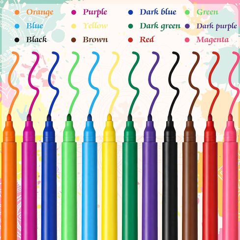 Mini Markers Bulk, 300 Pcs Colorful Markers Bulk Set with 12 Vibrant Colors, Portable Short Colored Pens for Artworks, Graffiti, Office & Craft Supplies in Kuwait