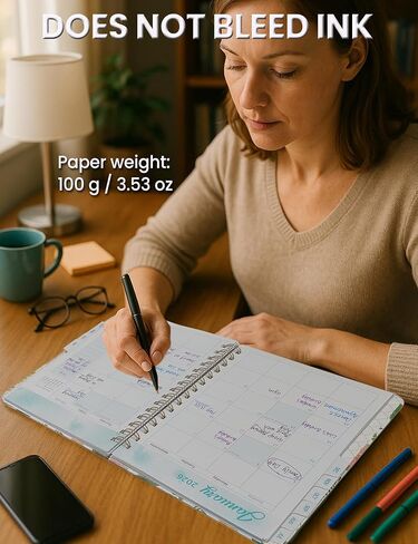 Academic Planner 2026, A5 Weekly & Monthly Calendar Planner with Elastic Strap, Monthly Tabs, Inner Pocket, 8.46"×6.1" Hardcover Daily Agenda Book with Foil-Stamped Cover for Teacher Student (Orange) in Kuwait