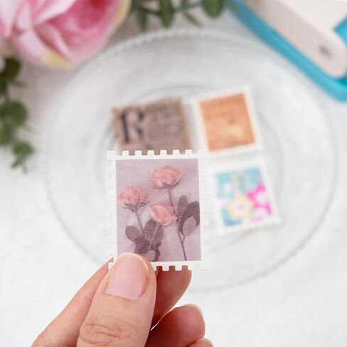 Stamp Punch, 1.5X1.25 inch Rectangle Postage Stamp Hole Punch, Stamp Punches for Paper Crafts, Stamp Shaped Hole Punch, Extra Strong Stanzer for Crafting DIY Scrapbooking Journaling Card Making in Kuwait