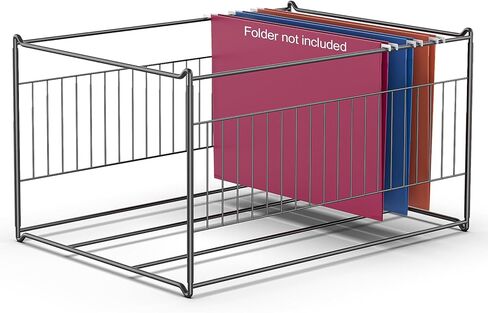 TOPCJ Hanging File Folder Frame, Heavy Duty Metal File Organizer for Letter & Legal Size, Sturdy Desktop File Holder for Cabinets, Desks/Drawers Home Office File Rack (Not Fit All Drawers) in Saudi Arabia