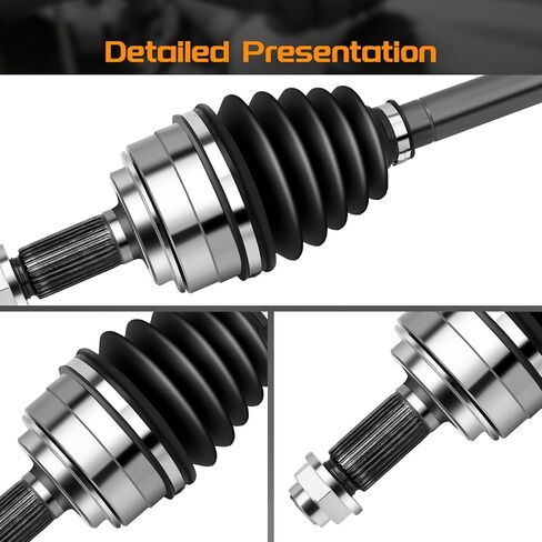 BRTEC Front CV Axle Shaft Assembly Compatible with Honda Odyssey 2005 2006 V6 3.5L - Driver Side, 66-4224 44304SHJA01 in Kuwait
