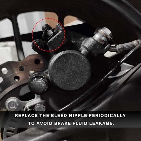 4 قطع من غطاء حلمة الفرامل المطاطية، 8 مم من براغي نزيف الفرامل المطاطية، غطاء غبار مع حارس، أغطية حلمة فرجار الفرامل الصغيرة البديلة للسيارات والدراجات النارية in Kuwait