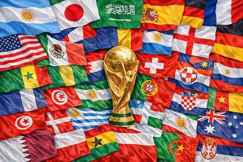 2026 World Cup Soccer Flags – Set of 48 Polyester 4"x6" Mini Flags, One Flag for Each Competing Country Team – Small Desk & Table Stick Flag Set, International Soccer Party Decorations, Collectible Miniature Flag Set in Saudi Arabia