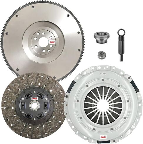ClutchMaxPRO Performance Stage 1 Clutch Kit with Flywheel Compatible with 2001-2004 Ford Mustang 3.8L 3.9L OHV (CP07214HDFW-ST1) in Kuwait