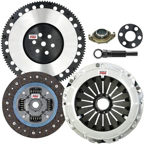 ClutchMaxPRO Performance Stage 2 Clutch Kit with Chromoly Flywheel Compatible with 1996-2006 Hyundai Elantra 1997-2008 Tiburon 1.8L 2.0L 2004-2009 Kia Spectra, Spectra 5 (CP05087HDLSF-ST2) in Kuwait