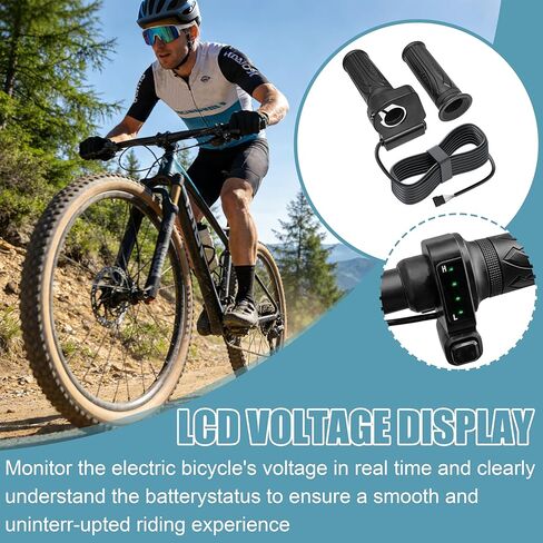 48V Full Twist Throttle Grip 6 Pin Fits DYU Y16 Electric Bicycle, Jetson Haze Folding EBike, with Display & Cruise Control, in Saudi Arabia