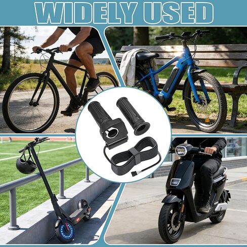 48V Full Twist Throttle Grip 6 Pin Fits DYU Y16 Electric Bicycle, Jetson Haze Folding EBike, with Display & Cruise Control, in Saudi Arabia