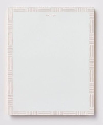 Bahazont Elegant Notes Premium Writing Pads – 10 x 8 Inch Gold Foil Edge Notepads, 140 Sheets per Pad, White Paper with Decorative Border, Luxury Desktop Notepads for Home & Office - 3 Pack in Kuwait