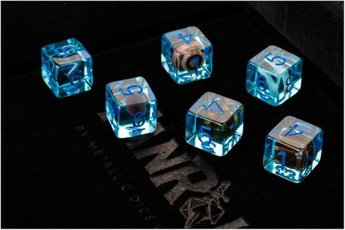 FanRoll D&D Gelatinous Cube Dice - 6 Piece D6 Dice Set in Saudi Arabia