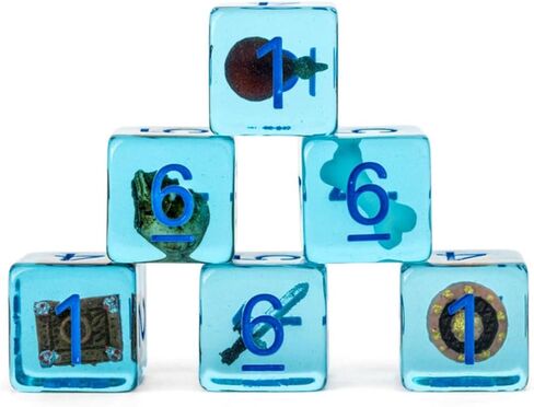 FanRoll D&D Gelatinous Cube Dice - 6 Piece D6 Dice Set in Saudi Arabia