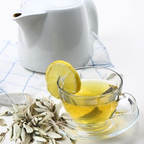 زيت عطري للشاي الأبيض والمريمية (إصدارنا من اسم العلامة التجارية) (زجاجة سعة 1 أونصة) لصنع الشموع، وصناعة الصابون، وصناعة التارت، وبخاخات الغرف، والمستحضرات، ومعطرات السيارات، والسلايم، وقنابل الاستحمام، والتدفئة... in Kuwait