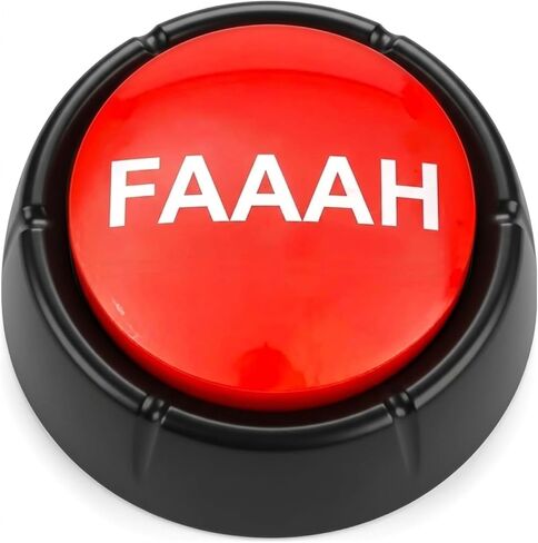 FAAAH Meme Funny Sound Button – Viral Reaction Sound Effect for Desk, Loud Joke & Buzzer with Sound, Funny Desk Button for Work, Hype & Party Gift in Saudi Arabia
