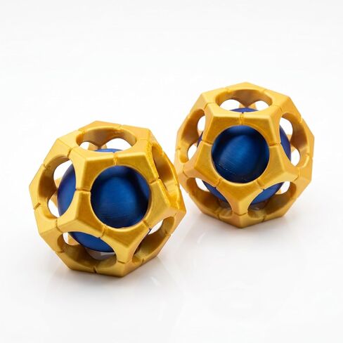 Sigma Gravity Orbs Set, 2 Pack 3D Printed PLA Cosplay Prop, Overwatch Sigma Character Replica, Yellow Blue Decorative Spheres, Desk Collectible Gift for Fans in Saudi Arabia