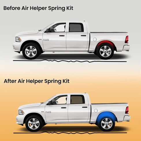 MILLISEC Rear Air Spring Bag Kit for 2001-2010 GMC Sierra 2500HD and Chevy Silverado 2500HD 2WD 4WD Car OE Replaces TOW-GM01HD,Firestone 2250,W21-760-2250 in Kuwait