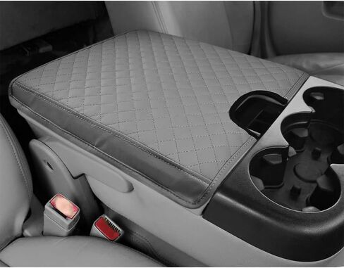 DEYTOP Center Console Cover for Chevy Silverado & Tahoe 2007-2013 Console Armrest Cover for GMC Sierra 2007-2013 Car Cushion Protector Pad ( Jump Seat Console ONLY) (Black Stitching, 07-17 JUMP SEAT) in Kuwait