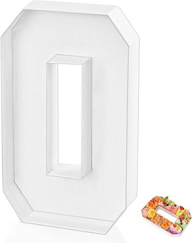 10" Fillable Cardboard Number Charcuterie Cardboard Boxes,Cardboard Number Tray,Charcuterie Boxes Birthday Decorations Birthday Gifts White (white,1) in Saudi Arabia