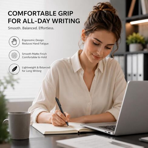 HZDIAYEK Bulk pens-50 Pack Retractable Ballpoint Pens, 1.0mm Medium Point,Smooth WritingNo Smear Click Pens Bulk, Office School Supplies for Teachers, Students, Nursing, Restaurant Servers in Saudi Arabia