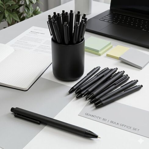 HZDIAYEK Bulk pens-50 Pack Retractable Ballpoint Pens, 1.0mm Medium Point,Smooth WritingNo Smear Click Pens Bulk, Office School Supplies for Teachers, Students, Nursing, Restaurant Servers in Saudi Arabia