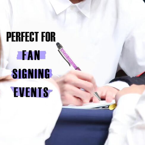 8PCS Kpop Bangtan Ballpoint Pen Set with Stylus Tips for Army, Black Ink Fan Pens with Engraved Names, Cute Brithday Party Gifts Office School Writing Supplies for Music Lovers in Kuwait