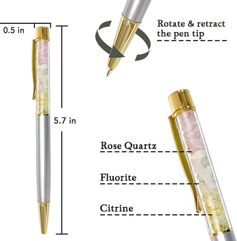 Graduation Gift for New Nurse, Crystal Pen Nursing Gift for Him Her, Congratulations Nursing Graduate or Student Nurse, Rose Quartz Anxiety Pen, Desk Office Hospital Appreciation Keepsake in Saudi Arabia