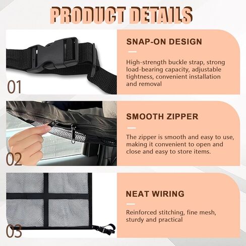 Car Ceiling Cargo Net,35.4″x 25.6″Adjustable Buckle Car Ceiling Storage,Double Layer Interior Roof Cargo Net,Roof Mesh Camping Overlanding Gear Must Haves CargoNet,Universal for SUV,Van,Trucks,RV in Saudi Arabia