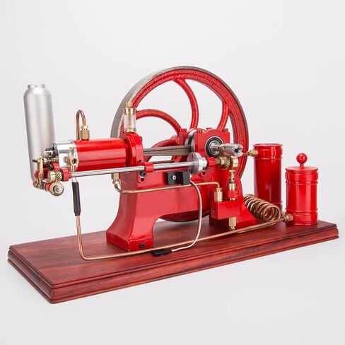 Aetheria Mini Engine Model That Runs, Retrol 4-Stroke Water-Cooled Metal Engine with Starter Kit, Stationary Horizontal Mill Antique Engine Enthusiast Collector Gift in Saudi Arabia