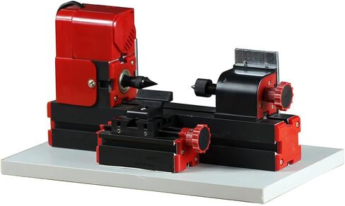 Mini Lathe Machine, 24W 12000 RPM 4-in-1 Mini CNC Machine Tool Set DIY Assembly Model Kit (Standard Kit Version/100+PCS) in Saudi Arabia