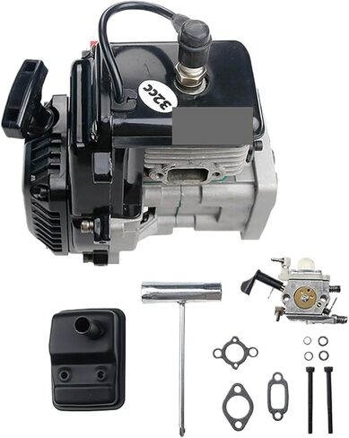 Rc Rc Upgrade 29CC- 35CC 2-Stroke 4 Bolt Engine With Carburetor+ Muffler Compatible For 1/5 HPI Rofun Rovan Km BAJA LT FG GOPED Mcd Fid Ql Ddt(35CC) in Saudi Arabia
