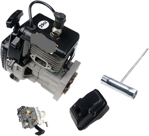Rc Rc Upgrade 29CC- 35CC 2-Stroke 4 Bolt Engine With Carburetor+ Muffler Compatible For 1/5 HPI Rofun Rovan Km BAJA LT FG GOPED Mcd Fid Ql Ddt(35CC) in Saudi Arabia