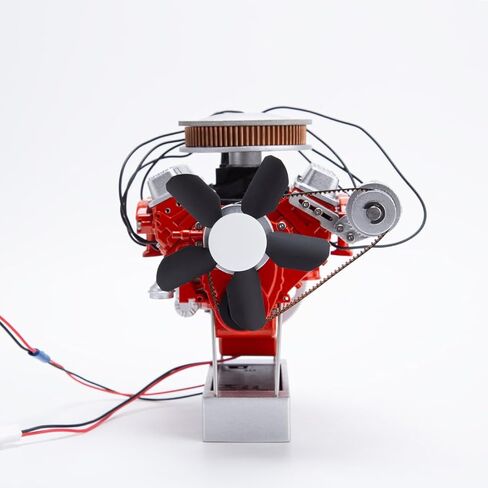 V8 Engine Kit That Runs, ENJOMOR 1/6 Scale 3D Printed Simulated Electric V8 Internal Combustion Engine Model Kit in Saudi Arabia
