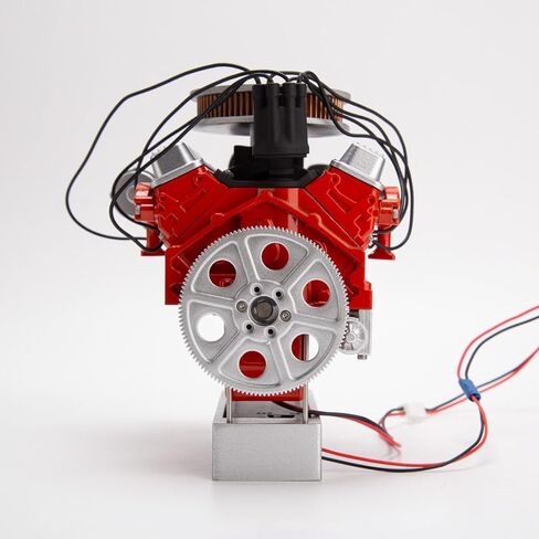 V8 Engine Kit That Runs, ENJOMOR 1/6 Scale 3D Printed Simulated Electric V8 Internal Combustion Engine Model Kit in Saudi Arabia