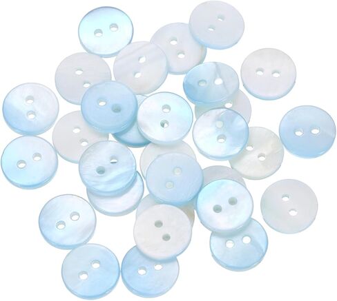 uxcell 30Pcs Natural Shell Buttons, 11.5mm Mother of Pearl Buttons Bowl Shaped Shell Shank Button for Shirt Sewing DIY Crafts Decoration, Gradient Pink in Kuwait