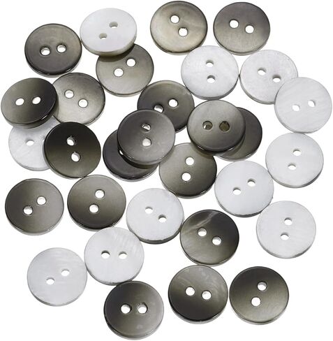 uxcell 30Pcs Natural Shell Buttons, 11.5mm Mother of Pearl Buttons Bowl Shaped Shell Shank Button for Shirt Sewing DIY Crafts Decoration, Gradient Pink in Kuwait