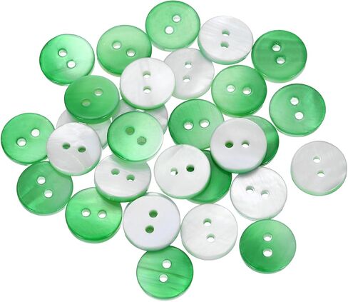 uxcell 30Pcs Natural Shell Buttons, 11.5mm Mother of Pearl Buttons Bowl Shaped Shell Shank Button for Shirt Sewing DIY Crafts Decoration, Gradient Pink in Kuwait
