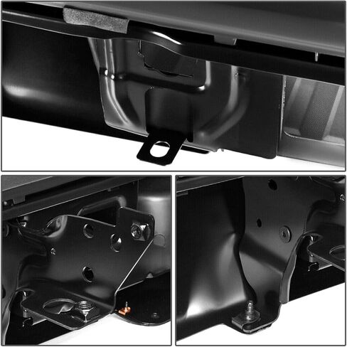 Rear Step Bumper Fit for 2014-2018 Chevy Silverado Sierra 1500,Black Back Bumper Assembly with Parking Sensor Holes in Kuwait