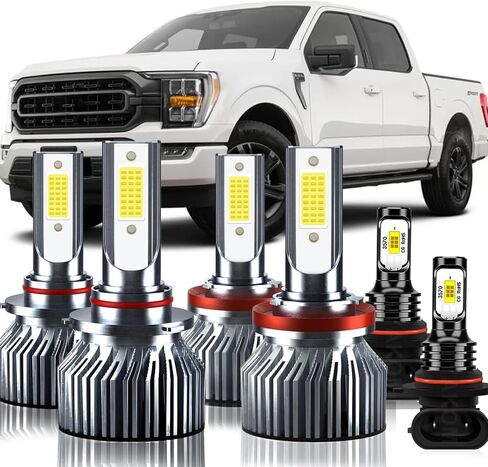 Upgraded Light Bulbs Kit Compatible For Ford F-150 2015-2023, 6500K White Plug-and-Play Super Bright Lights Bulbs - 6Pack in Saudi Arabia