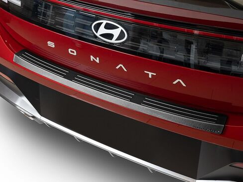 WeatherTech Custom BumperTopper for Hyundai Sonata Hybrid, Sonata Rear Bumper Protector (BP0164), Black in Kuwait