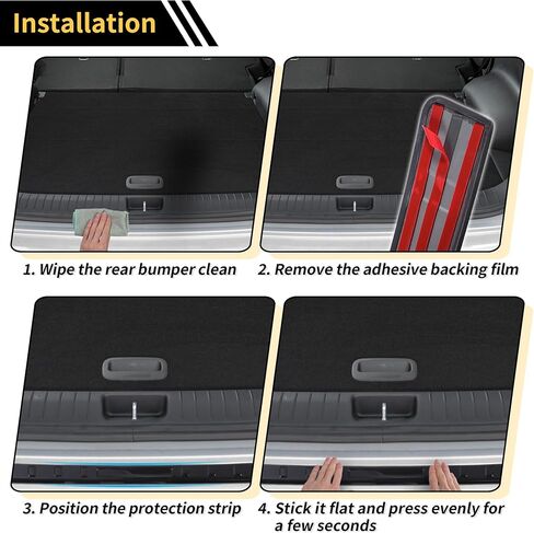 Rear Bumper Cover for AUDI Q3 2019-2023 Bumper Trunk Door Entry Guard Cover Protector Black Carbon Fiber 1 Pcs in Kuwait