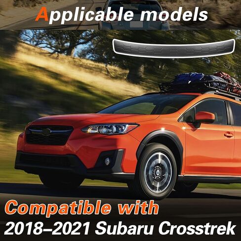 واقي المصد الخلفي متوافق مع Subaru Crosstrek 2018-2023، غطاء الكسوة المقاوم للخدش، واقي دخول باب صندوق السيارة، غطاء عتبة باب صندوق السيارة، حماية شريط لوحة الجرجر in Kuwait