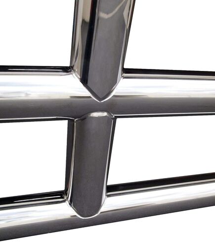 Large Heavy Duty Polished 304 Stainless Steel Deer Guard w/Bracket compatible with Kenworth T680 13-21 in Kuwait
