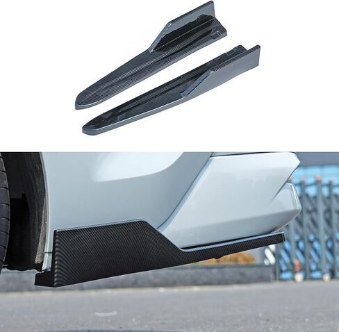 Rear Bumper Lip Spoiler for Toyota Camry 2025 2026 Wrap Angle Protector Accessories Trim ABS 2PC (SE/XSE Model Only) Glossy Black in Saudi Arabia