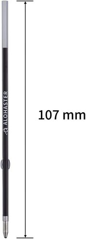 Alohaster Refills 107 mm, for Click Retractable Ballpoint Pens, Classic Writing Ink, 1.0 mm, Black, 30 Count in Kuwait