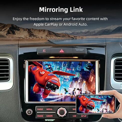 Wireless Carplay Android Auto Adapter for VW Touareg 2011-2017 with 2.4G /5.8G WiFi and Bluetooth 5.0, Carplay Retrofit Kit Decoder for VW Touareg 2012 2013 2014 2015 2016 with Mirrorlink, Siri, GPS in Saudi Arabia