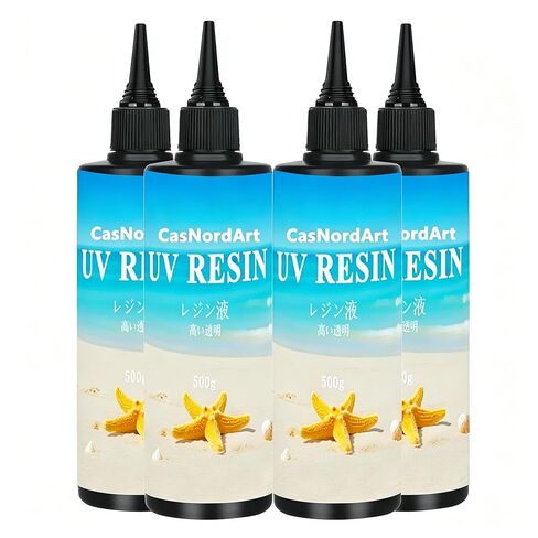 UV Resin 2000g Upgrade Low Odor & Hard Type Crystal Clear UV Curing for DIY Craft Jewelry Making, Coating and Casting in Kuwait