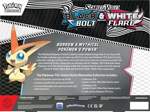 Pokémon TCG Unova Victini Illustration Collection, 1 Full-Art Foil Promo Card, 4 Booster Packs & 1 Oversize Illustration Rare-Style Foil Promo Card in Kuwait