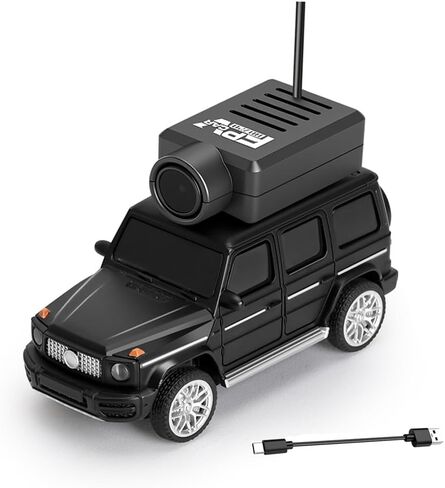 سيارة GoolRC WLtoys 6406 Mini RC، سيارة تحكم عن بعد 2.4 جيجا هرتز بمقياس 1:64 FPV مع كاميرا 720P، سيارة تحكم في التطبيق مع أضواء LED للبالغين، بدون جهاز تحكم عن بعد (أسود) in Kuwait